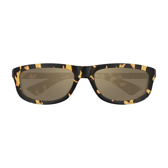 NEW BOTTEGA VENETA SUNGLASSES, UNISEX HAVANA OVAL EYEWEAR  display picture 2